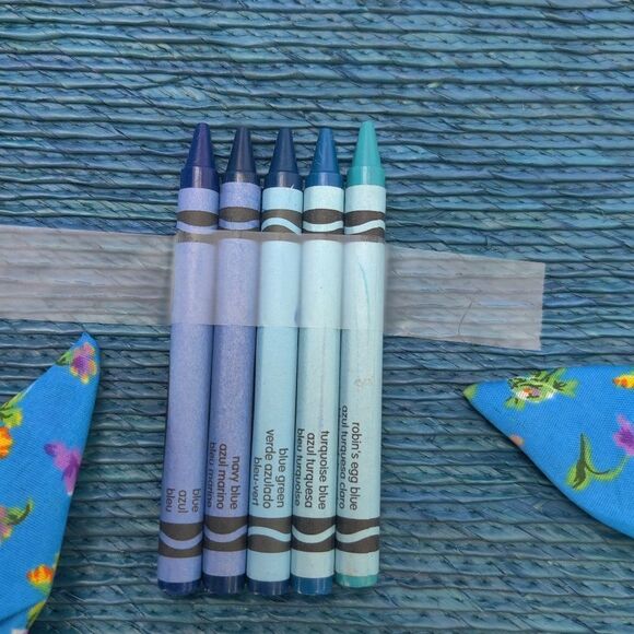 Large straw Tote Bag in Shades of Blue & Purple w Floral Scarf Handles by Babani - Picture 8 of 13